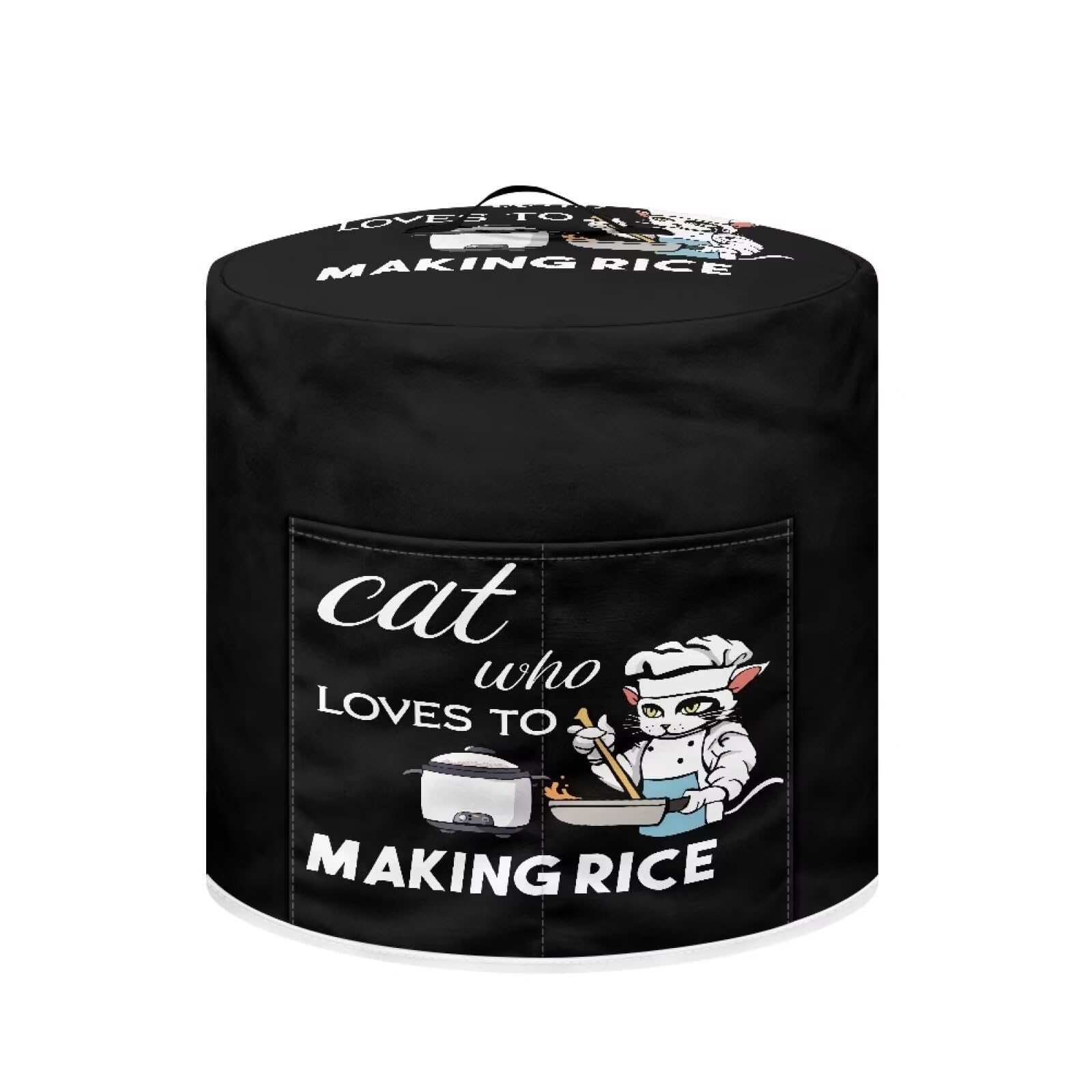 Nopersonality Cat Chef Cartoon Rice Cooker Cover Dust Covers L Size Small Kitchen Machine Cover Small Appliance Cover Dustproof Washable Covers to Keep Clean