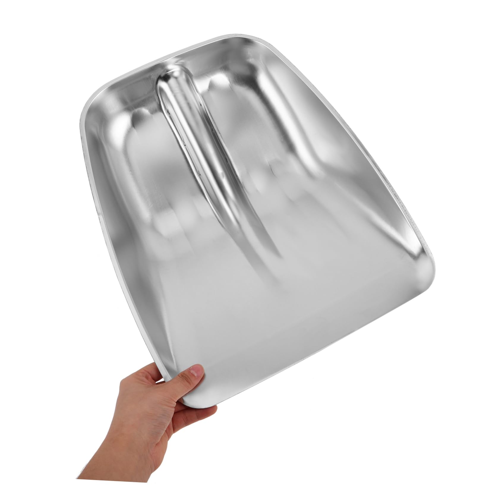 Alipis Testa della Pala da Neve in Acciaio Inossidabile Resistente Design Ergonomico per Pulizia Neve All'aperto e Gestione Cereali, Facile Installazione