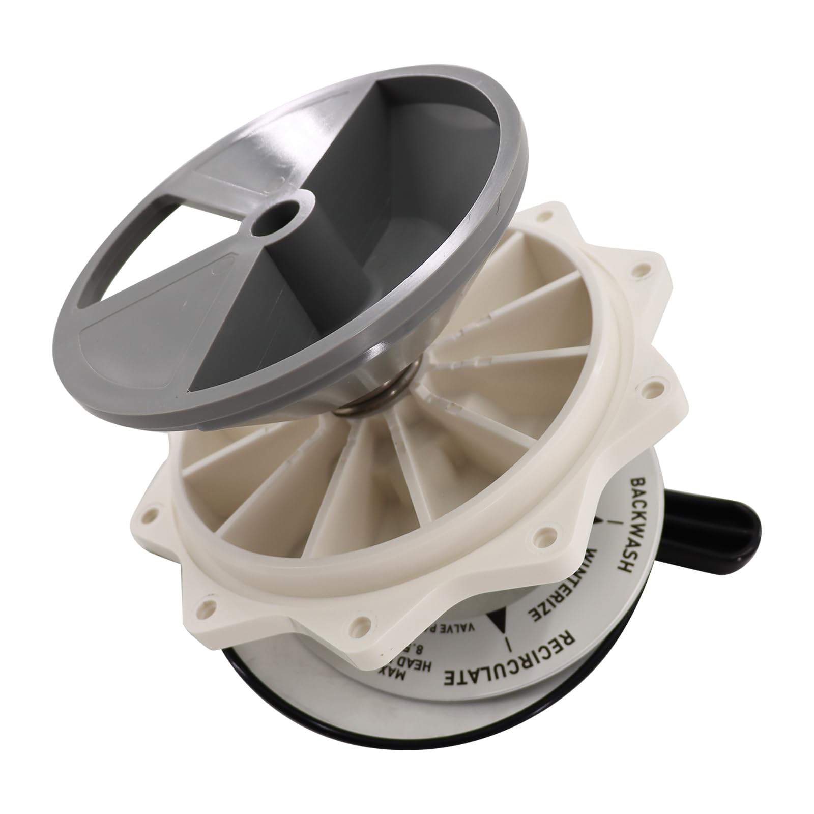 DYRDINSHOW Repuesto de válvula superior 270067 de 2 pulgadas compatible con válvula multipuerto Hiflow de montaje superior y lateral para piscina/spa