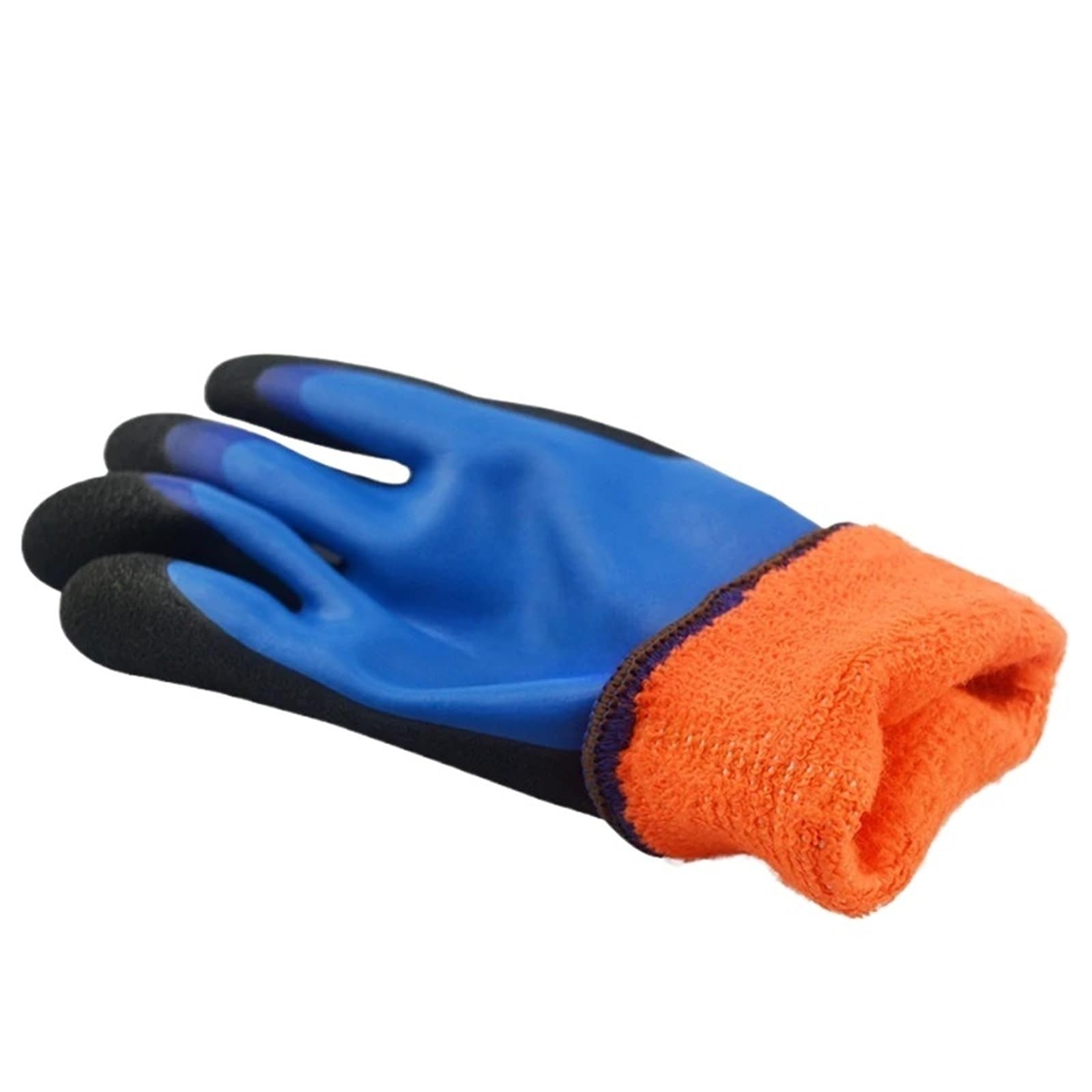 Générique Compatible avec 10 paires de gants d'hiver en Latex triple trempage, doublure polaire, gants de travail imperméables résistants au froid(XL)