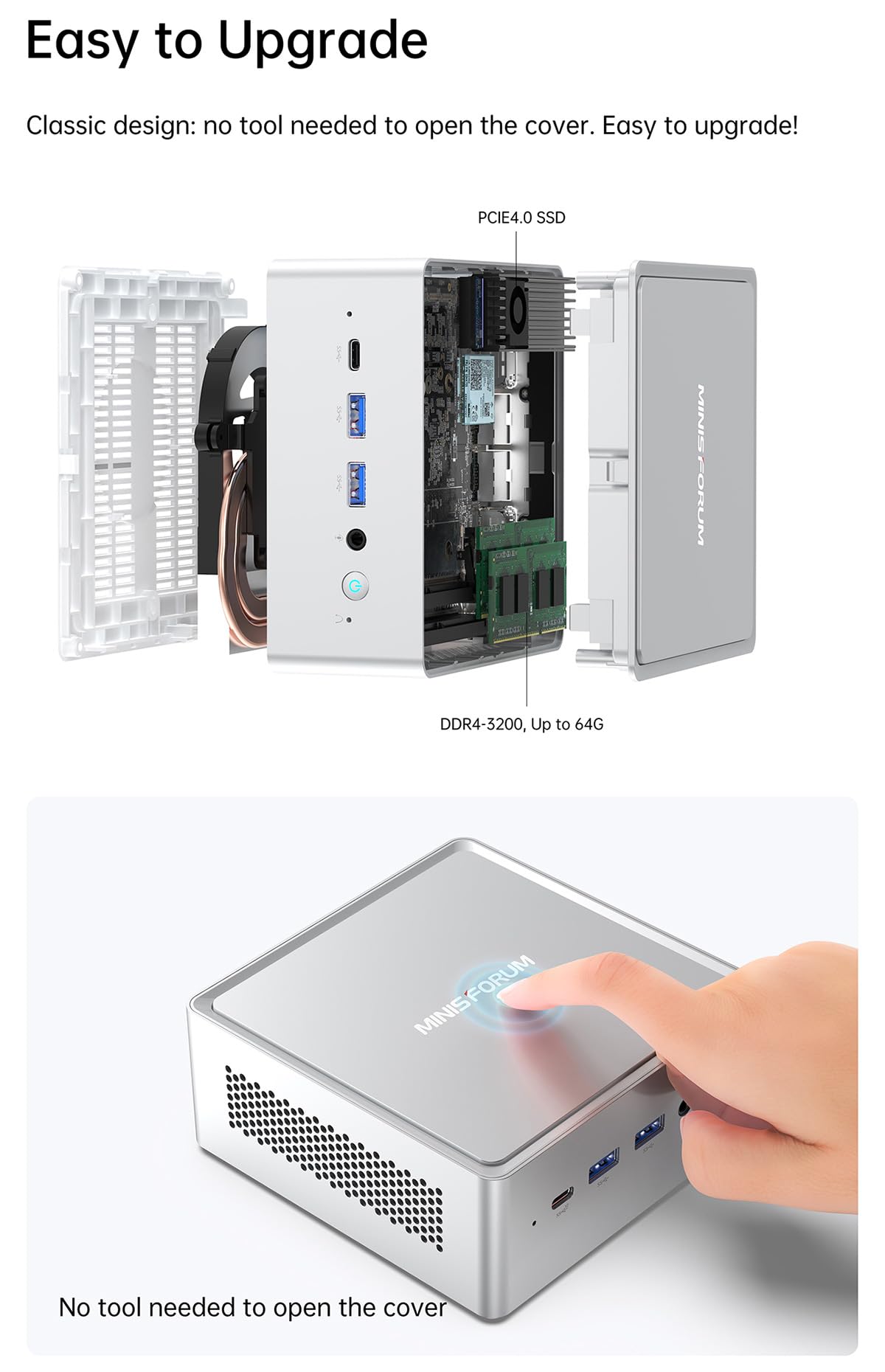 Amazon.co.jp: MINISFORUM ミニPC NAB3R メモリ16GB ストレージ512GB