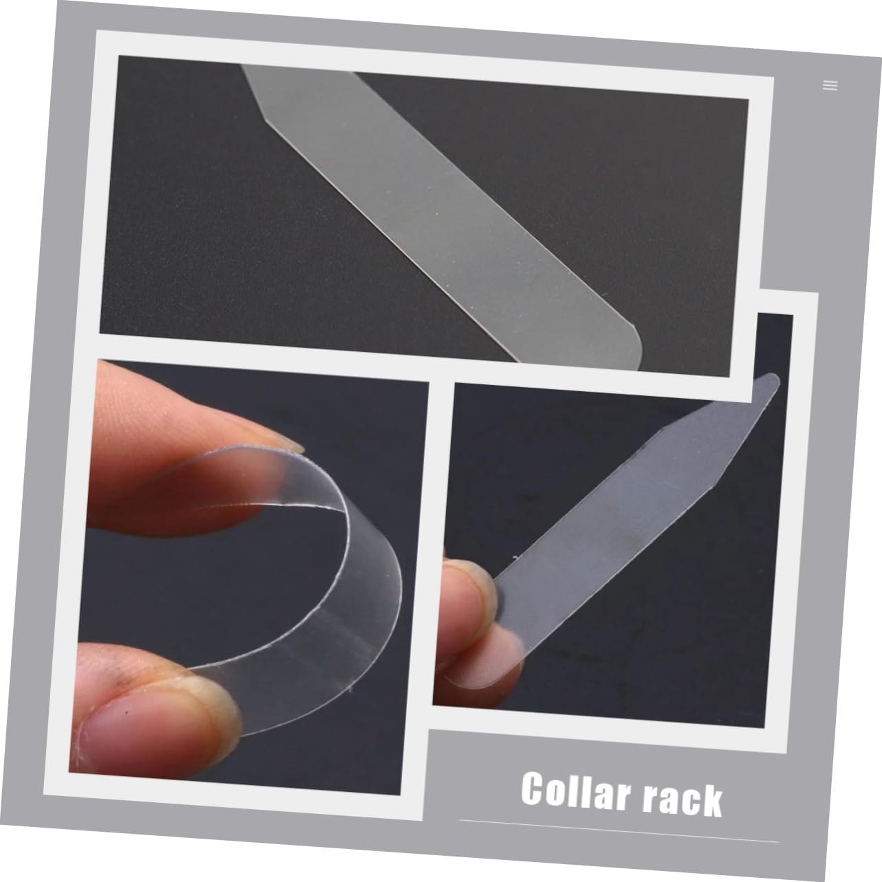 300pcs Collar Stay Insert Clips for Shirts Durable Pet Material Collar Support for Men Women Includes All Day