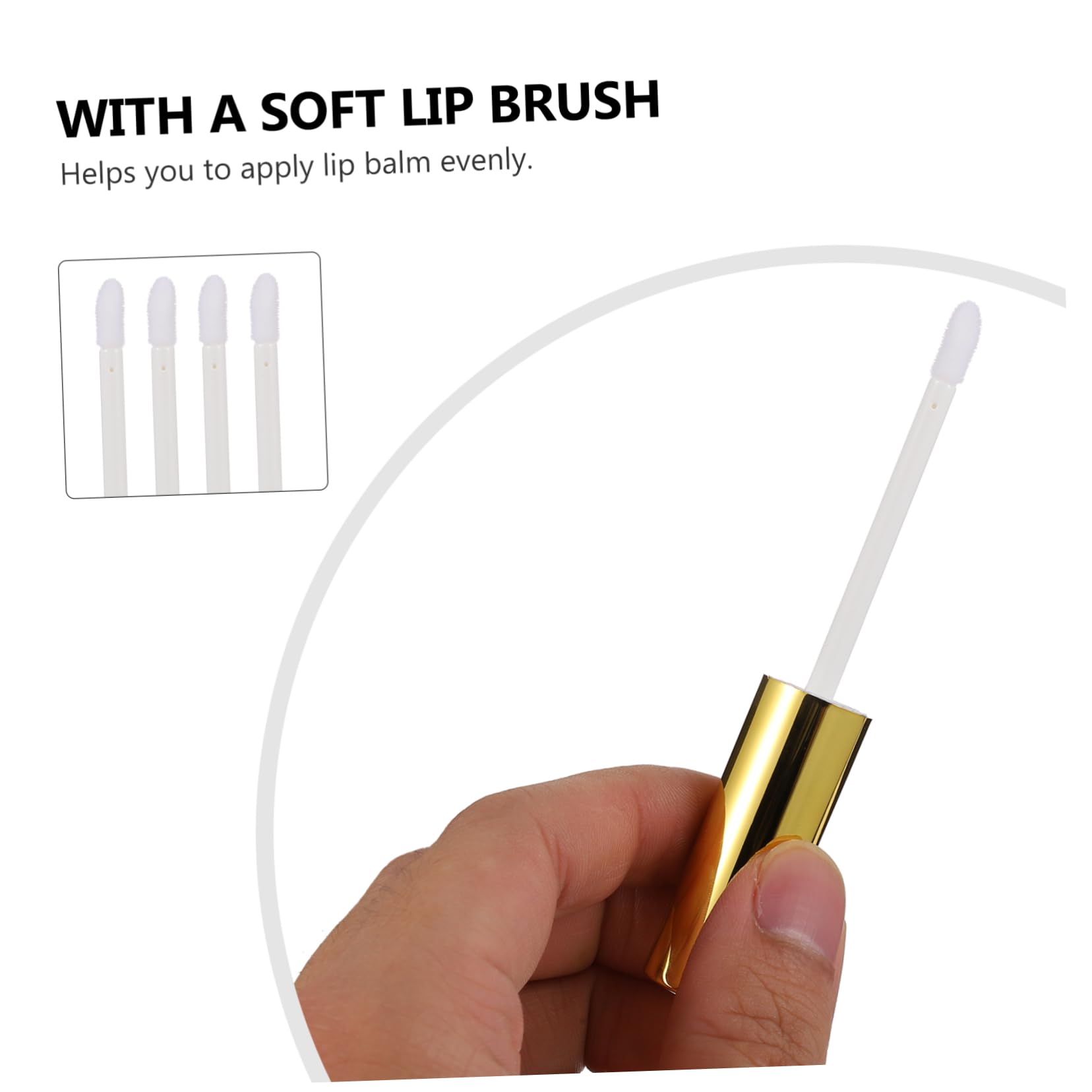 Tubetti per Gloss Labbra 10ml in Abs, Confezione da 40 Pezzi | Ricaricabili con Testina a Pennello, Formato Portatile, per Balsamo e Fai da Te Cosmetico