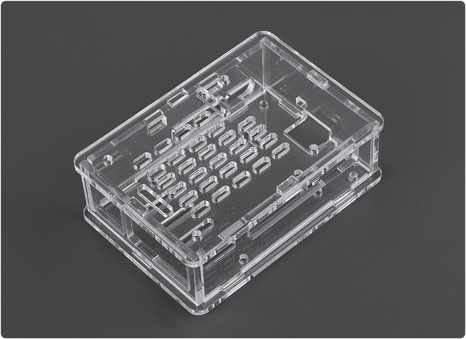 REES52 Clear Acrylic Case for Raspberry Pi 5, Supports Installing Official Active Cooler, Nice Looking Dustproof with Cooling Fan-image-40