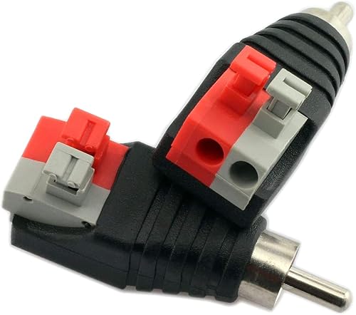 Miniatura 6 de MATTOX Cable de altavoz a audio macho RCA conector adaptador Jack Plug 10pcs/Set