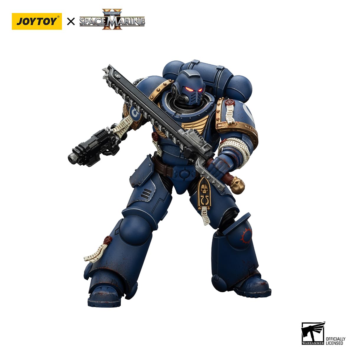 ゲームキャラクター JoyToy Warhammer 40k SM2 Brother Chairon JOYTOY Figurka 1/18 Warhammer 40K Spacemarine Ultramarines