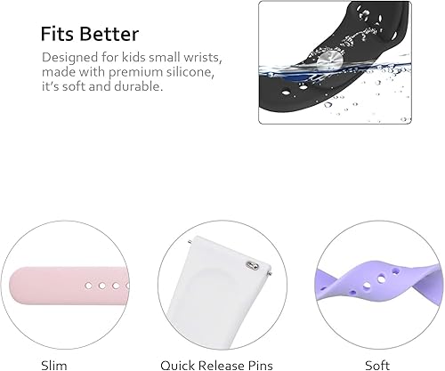 Miniatura 4 de NewJourney Correa de reloj compatible con SyncUP para niños, paquete de 3 correas compatibles con Tmobile Sync UP para niños, correa de reloj