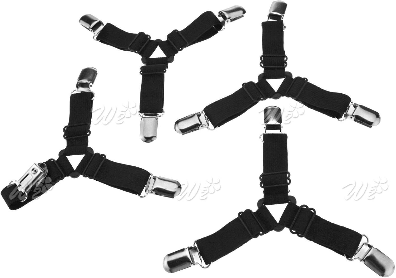 4X Triangle Bed Mattress Sheet Straps Grippers Fasteners Suspender Holder