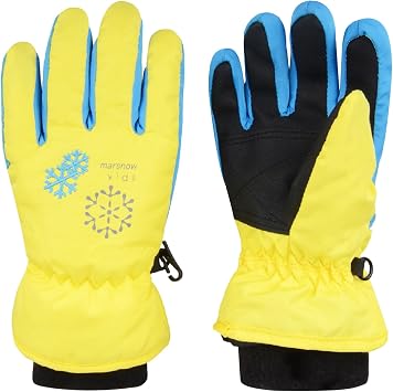 YAPJEB Kids Winter Ski Gloves Windproof Warm Gloves for Boys Girls Skating Snowboard Hiking Outdoor Sports Ages 3-14
