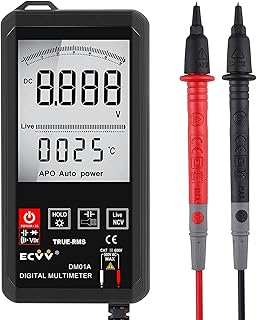 ECVV 6000 Counts Touch Digital Multimeter Auto Recognition Mini NCV Handheld Multimeter 1000V DC Voltage Meter Large Screen Universal Meter (triple display LCD)