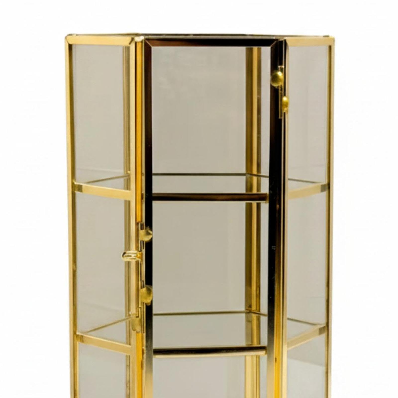 Caja de Joyería Geométrica, Caja de Recuerdos, Soporte Decorativo, Organizador de Joyas Retro, para Pulseras, 12.5 X 11 X 25 Cm