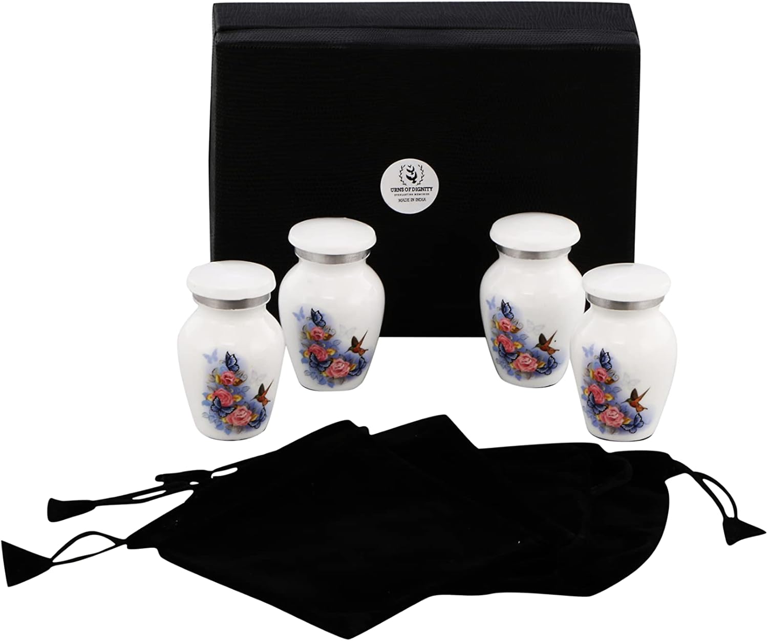 Pink Rose Humming Bird Adult Cremation Urns for Human Ashes - Decorative Urn, Ashes Urn & Male,Urns for Ashes Men & Women,Funeral Urn (Pink Rose, Adult)