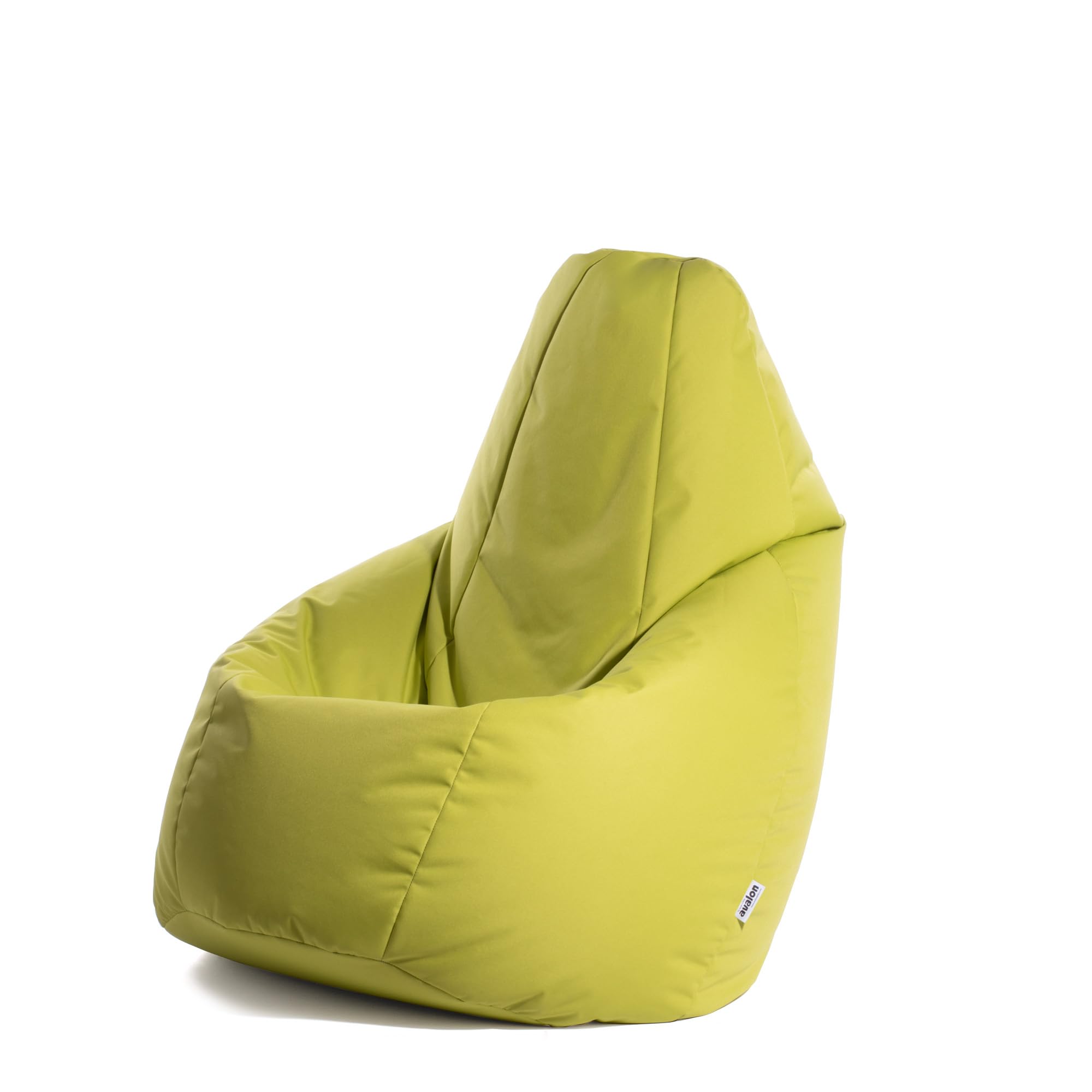 Avalon - Sitzsack Erwachsene L Jive, Bean Bag aus Reißfestem Technischem Gewebe, Ergonomischer Gaming Sitzsack mit Füllung, Komfortable Moderne Sitzsäcke, Made in Italy (80x80x125cm, Giftgrün)