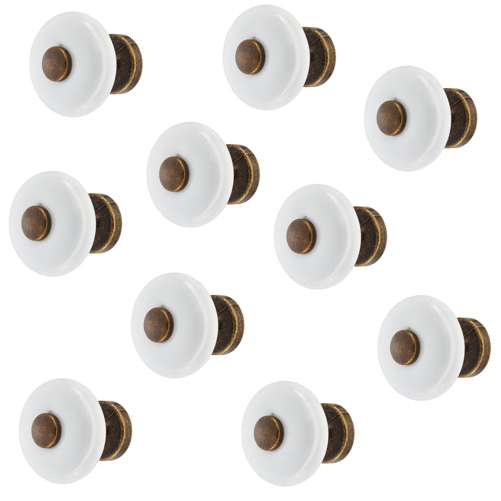 Boutons De Meuble Gedotec - Lot De 5 En Métal Laiton Bruni - Style Vintage - 86 Mm