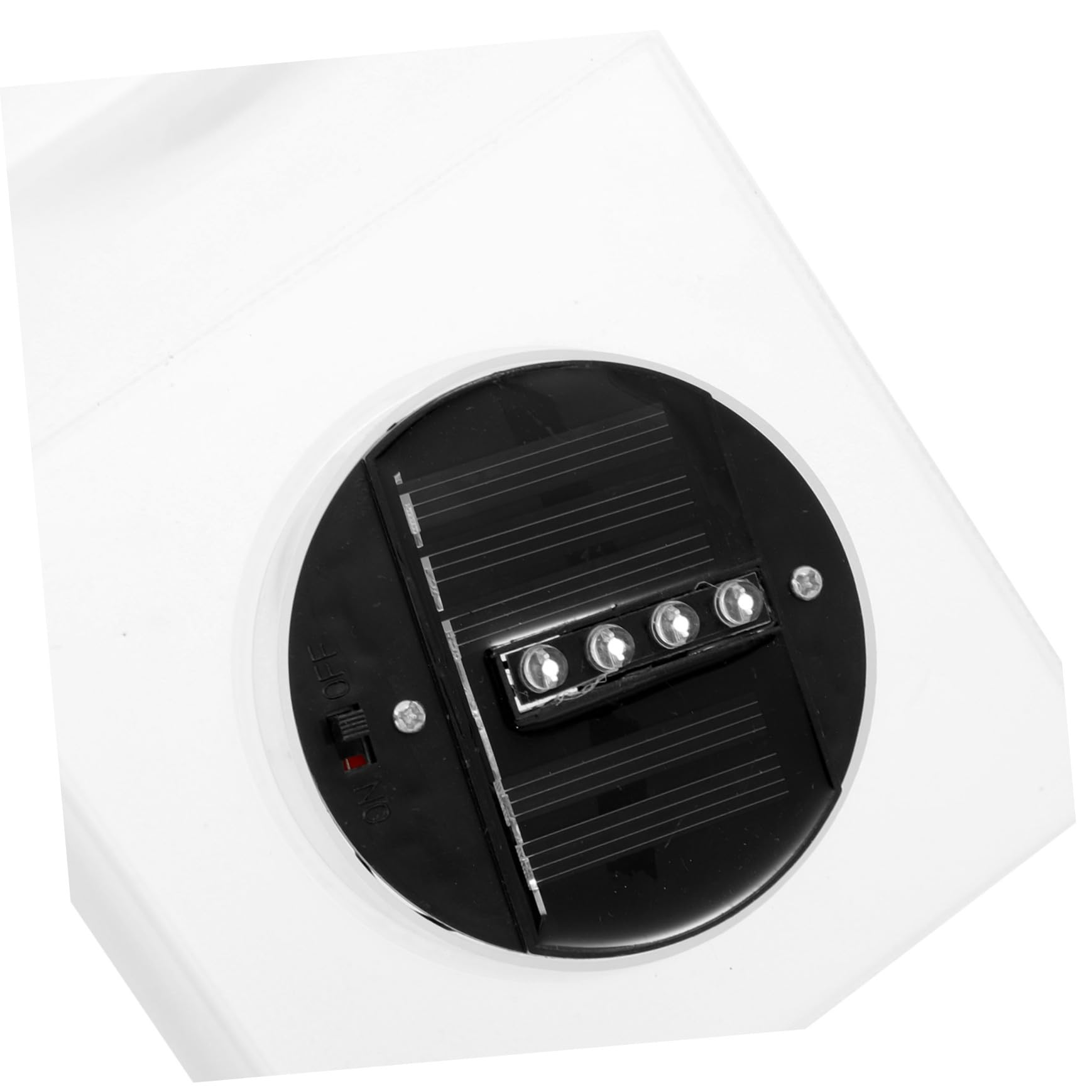 jojofuny Vaso di Fiori Luminoso Solare Quadrato in Plastica per Giardino e Balcone, Fioriera Decorativa Luce LED per Atmosfera Esterna Serale