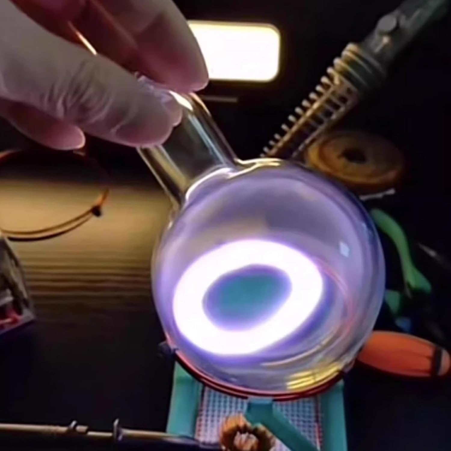 Toroid-Schaltkreis-Plasma-Ringkugel, 9cm DIY Leuchtkit, Plasma-Licht Für Party-Dekoration, Outdoor-Aktivitäten & Wissenschaftsgeschenk