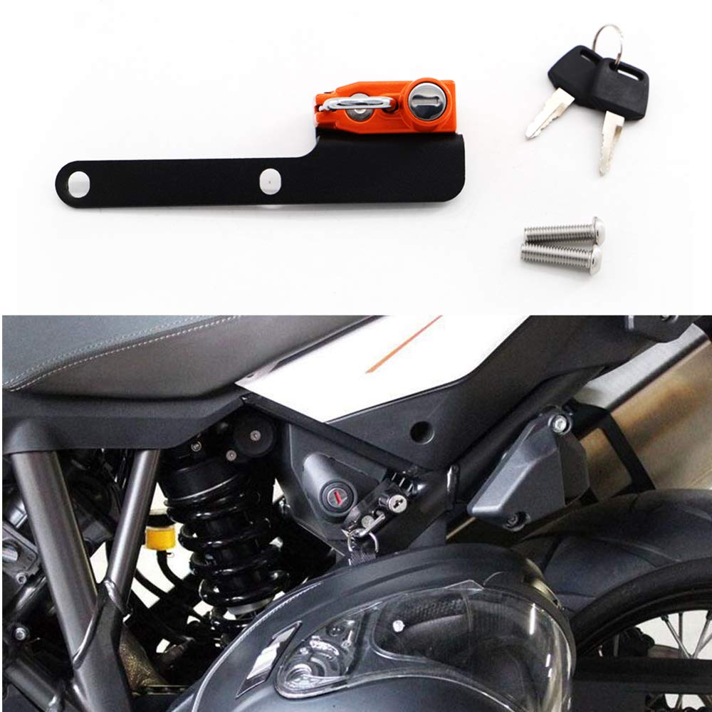 Motorcycle Helmet Lock Anti-Theft Helmet Security Locks Compatible with 1050 1190 1290 Adventure 2012-2015