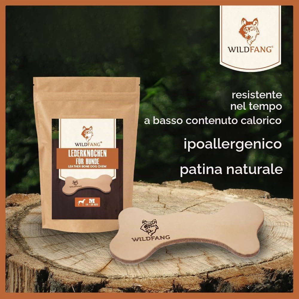 Wildfang® Set di Benvenuto per Cuccioli – Giochi per cani con masticativi naturali set assaggio al formaggio duro osso da masticare in pelle radice in legno d’olivo cibo per cani e snack senza cereali