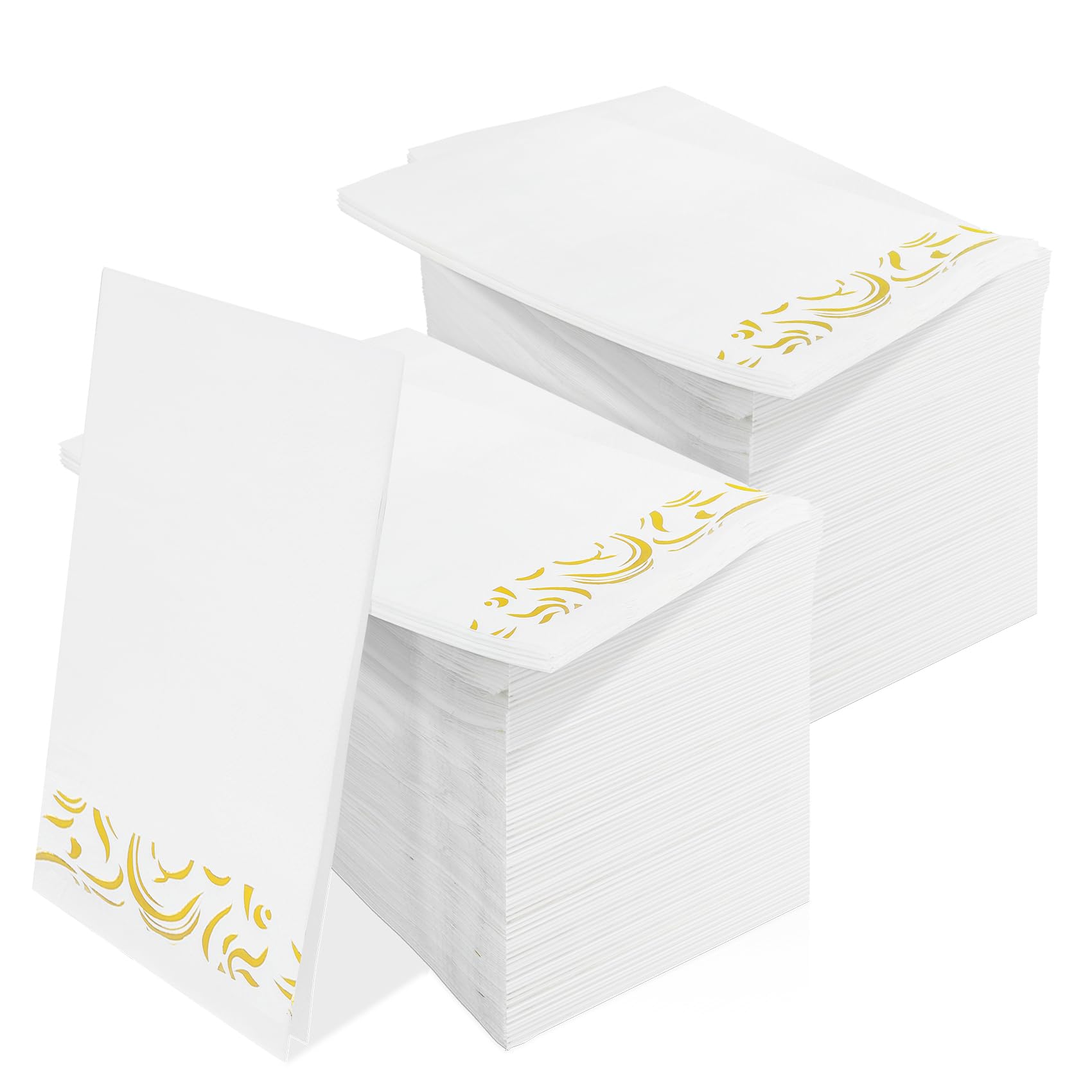 Servilletas de papel, servilletas desechables, paquete de 200 toallas de mano de papel para servilletas de baño, toallas de invitados diarias, platos, servilletas de cena, suministros de fiesta,