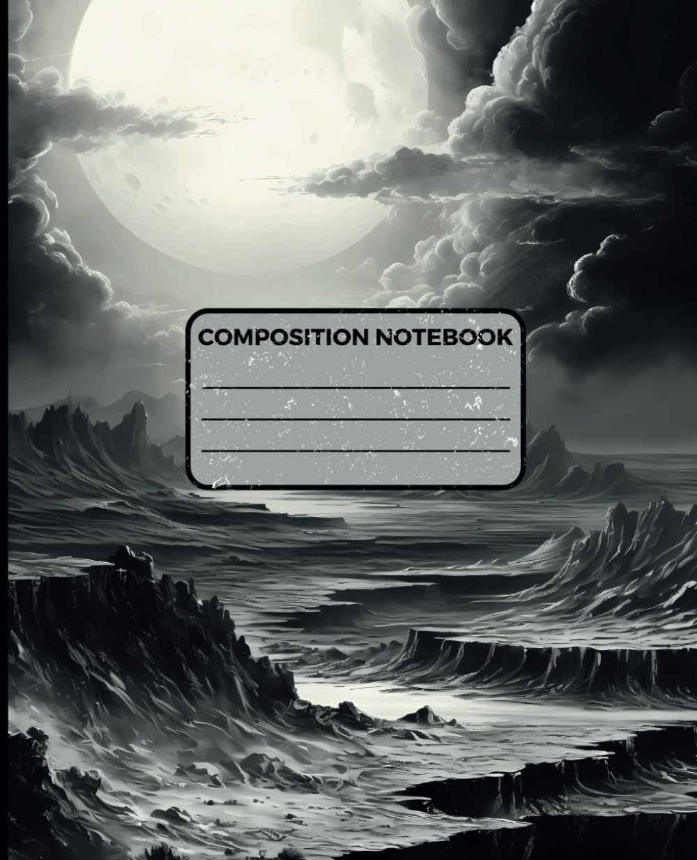 Composition Notebook: Vintage Retro Themed Astronomy Journal: With 120 Cream Colored College Ruled Pages