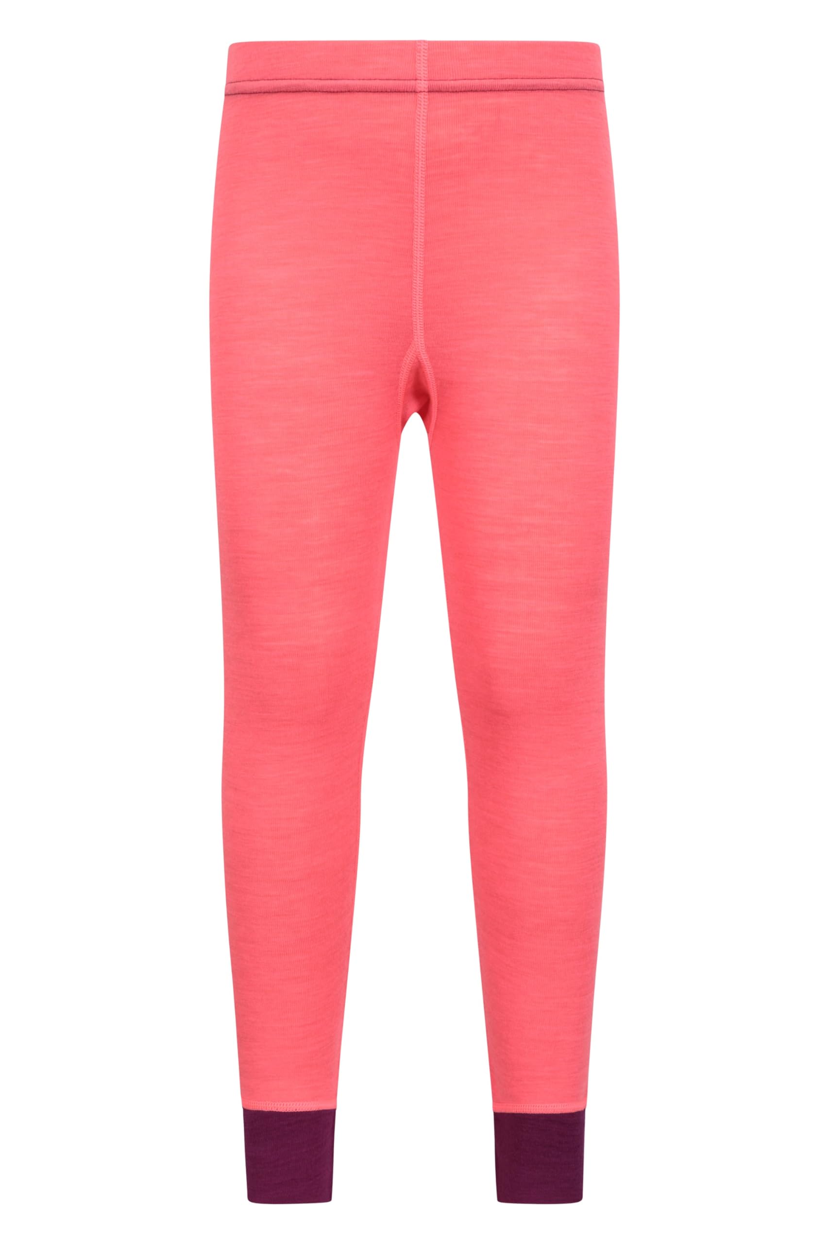 Mountain Warehouse Bright Pink (01) Merino Kids Baselayer Pants Bright Pink Teen Size 13 Years