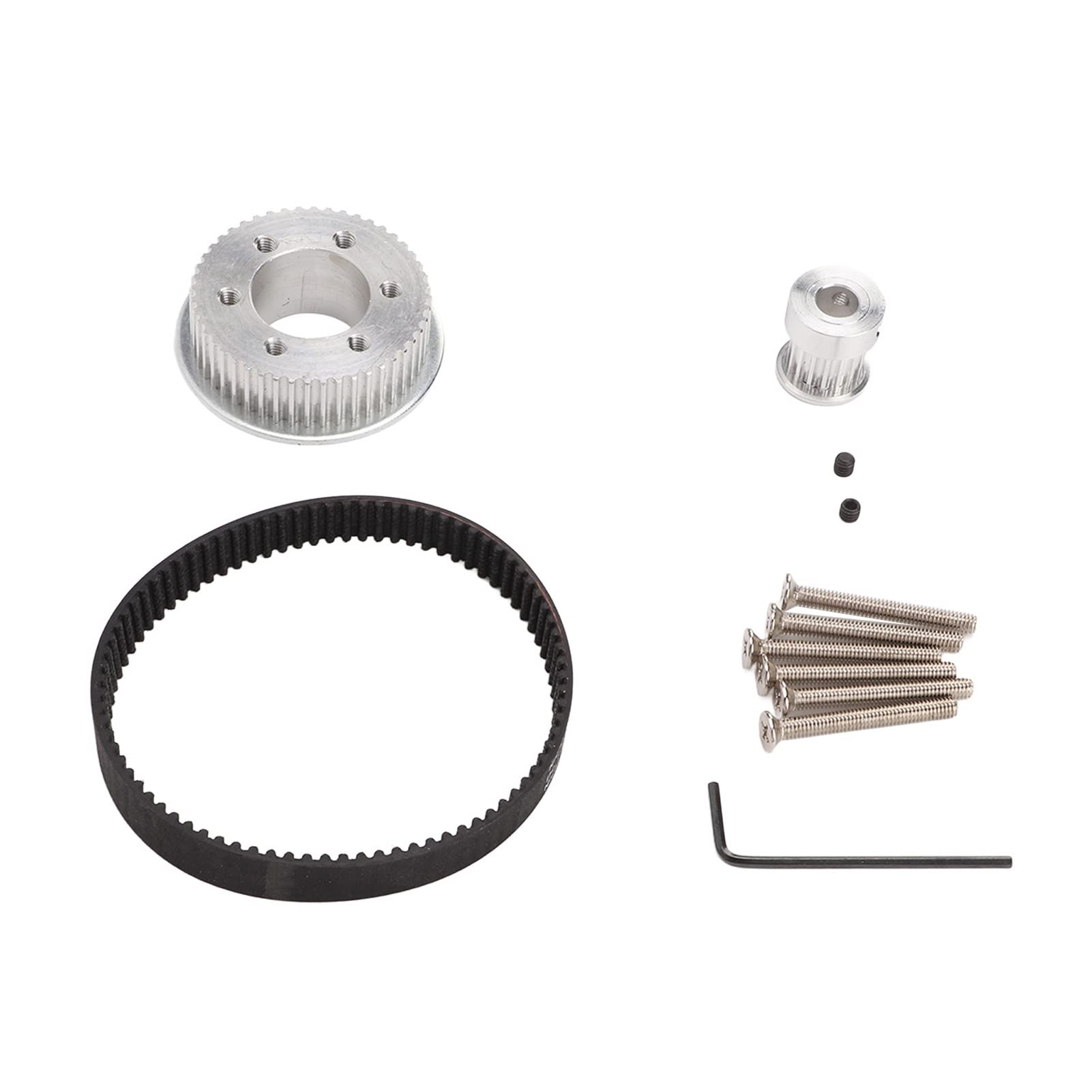 Kit d'engrenage et de courroie synchrone pour planche à roulettes électrique DIY, ensemble de poulies de roue de skateboard en aluminium, rapport de vitesse 3:1 pour roues en PU