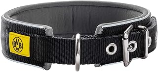 HUNTER NEOPREN REFLECT BVB Hundehalsband, reflektierend, gepolstert, 55, schwarz/gelb product image