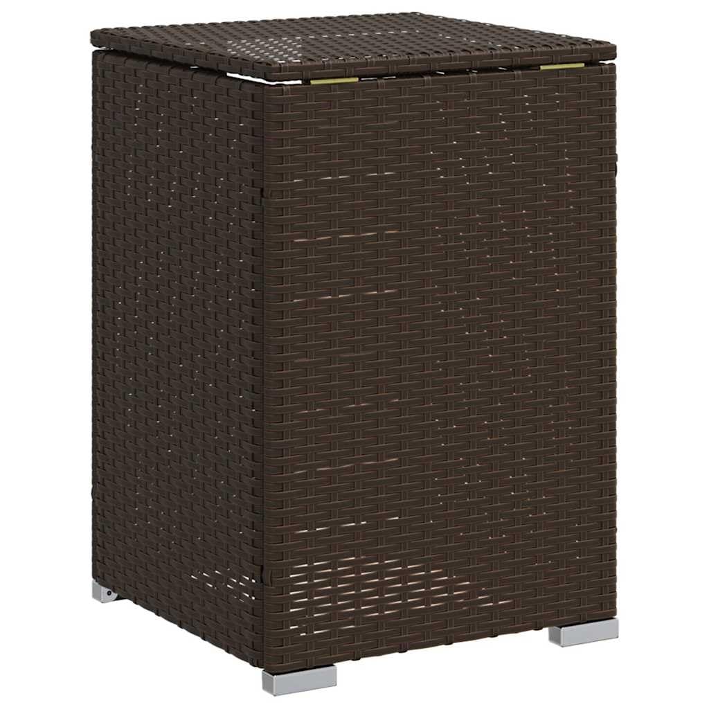 vidaXL Tavolo Copri Serbatoio Propano 40x40x60cm Polyrattan Marrone
