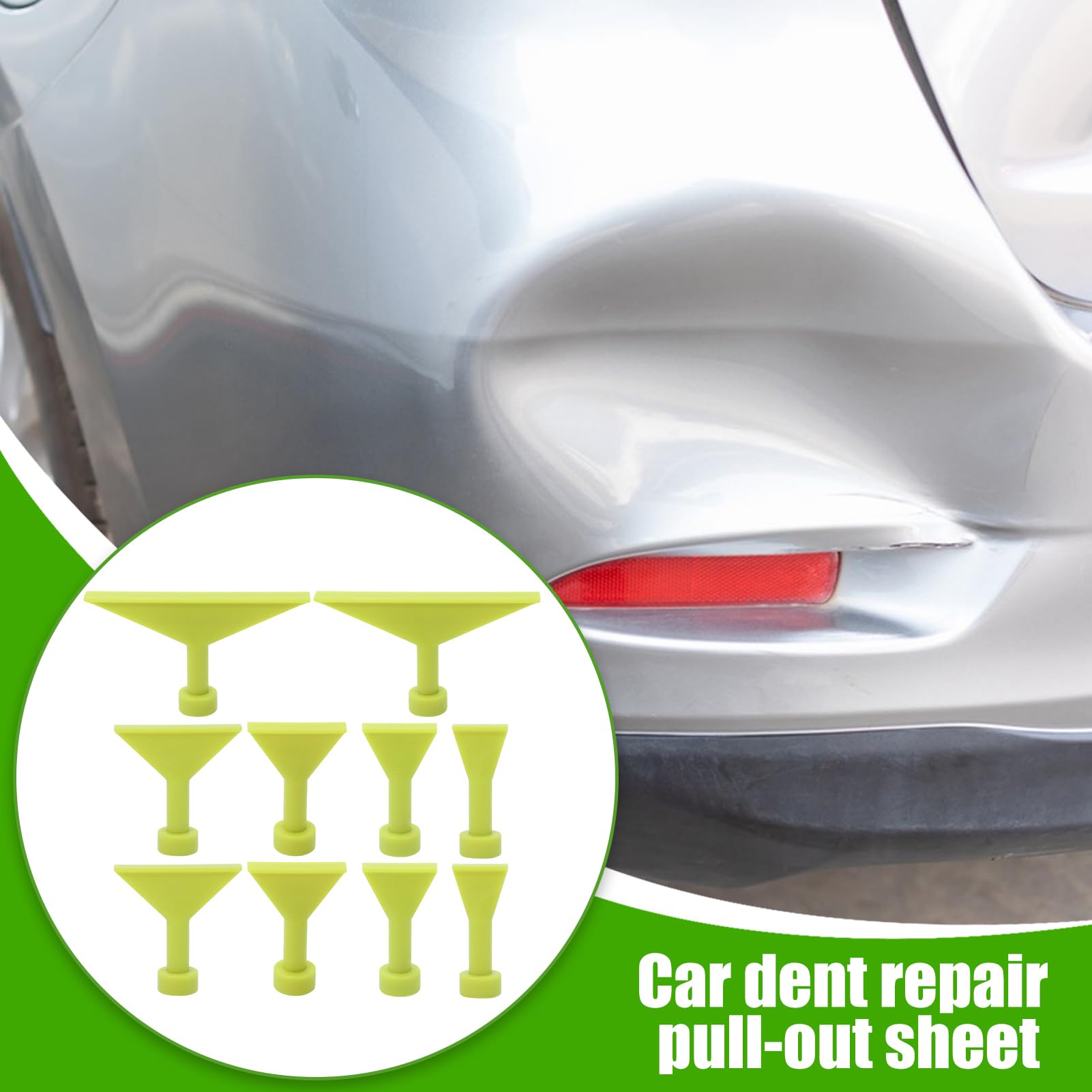 Linguette per ammaccature auto, in nylon, 10 pezzi, con design di riparazione senza cuciture, forte adesione, strumento di ripristino del corpo, per auto