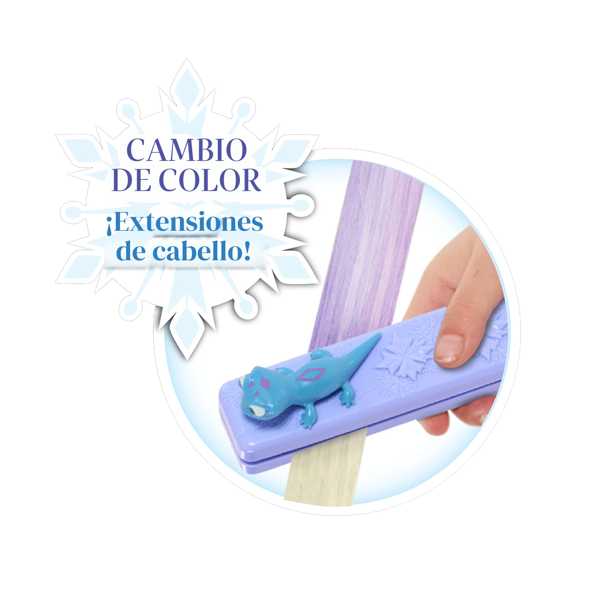 Cabeza para Peinados de Lujo de Elsa, la Reina de Las Nieves de Disney con Accesorios, 17 Piezas, Juguetes para niños a Partir de 3 años de Just Play