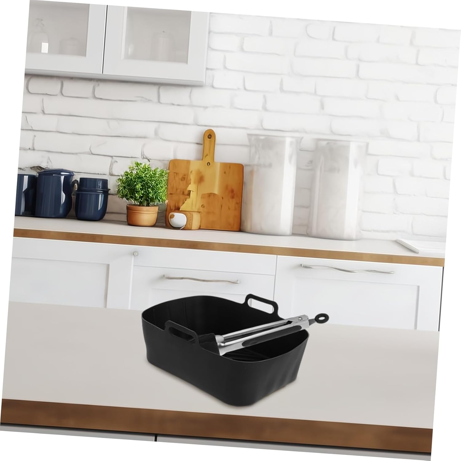 1set Silicone Inserts for Air Fryer Nonstick Baking Sheet Accessories for Home Kitchen Use Compatible Air Fryer Models