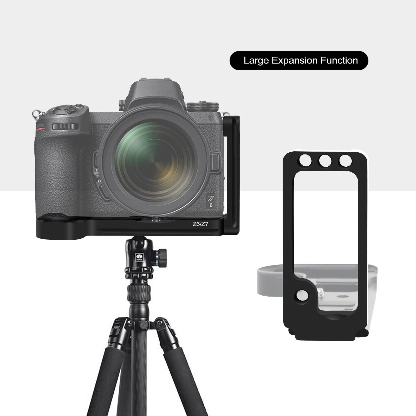 Versión Extendida Z6/Z6 II/Z7/Z7 II Soporte De Soporte De Cámara De Placa L De Liberación Rápida para Nikon /Z6 II/Z7/Z7 II/