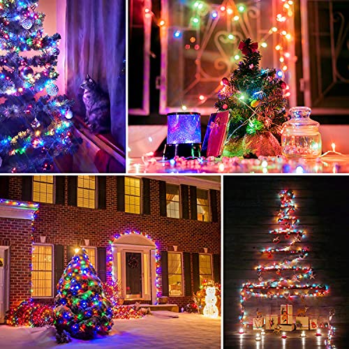 RGB led-lichtsnoer, verpakking van 2 stuks, 12 m, 120 leds, op batterijen, flexibel gloeiwormpjeslicht voor slaapkamer, bruiloft, verjaardagsfeest, kerstdecoratie - Image 7