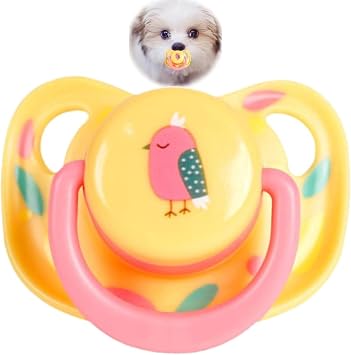 Pet Silicone Calming Pacifier, Dog Pacifiers for Small Dogs, Kitten Pacifiers, Puppy Teething Toys and Cat Chew Toys, Essential Pet Supplies, Puppy Essentials and Kitten Supplies, Chew Toys Chicks