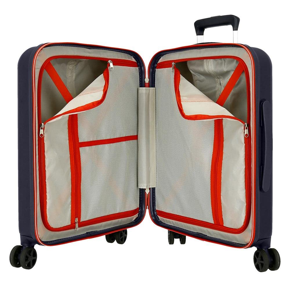 Reebok Roxbury Cabin Valigia Blu 40x55x20 cm ABS Rigido Lucchetto TSA Integrato 38.4L 2 kg 4 Doppie Ruote Bagaglio A Mano