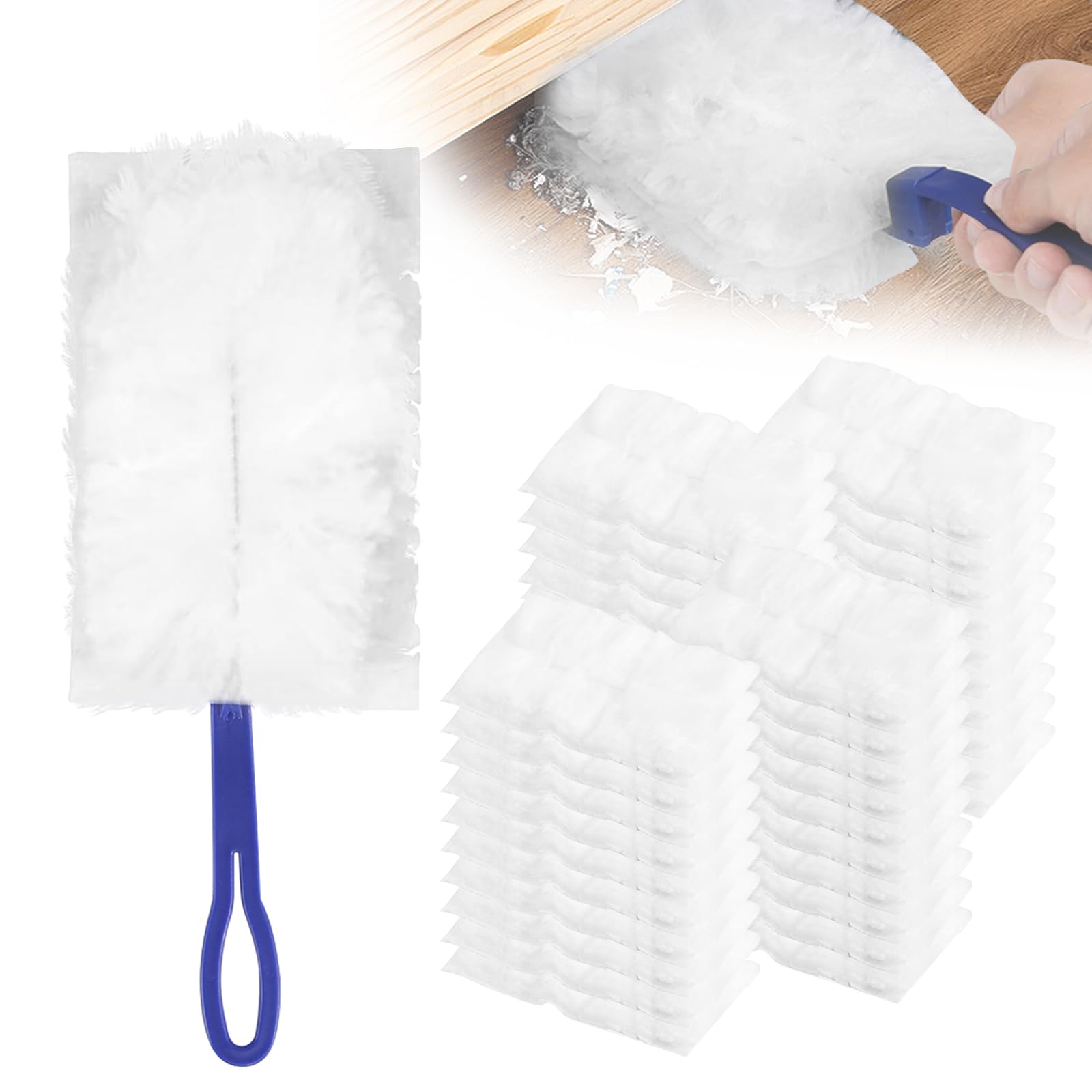 Lot De 10 Plumeaux Électrostatiques Et Ultra Hygiéniques En Microfibre