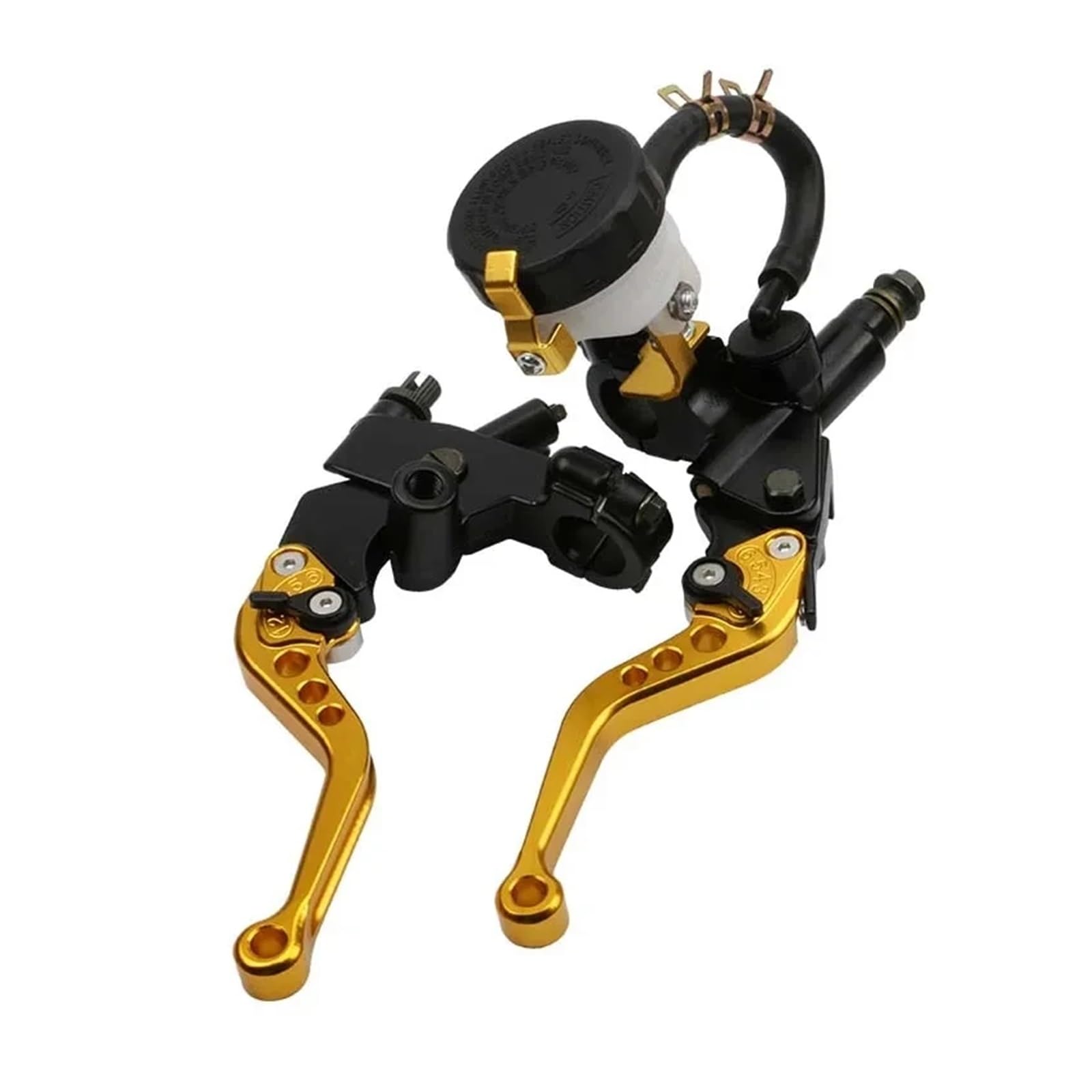 WKDYRIWO for Yam&aha for KA&WASAKI 7 8" 22mm Handbar Motorcyc Universal CNC Adjustab Clutch Brake Master Cylinder Reservoir Motorcycle Brake Clutch Levers