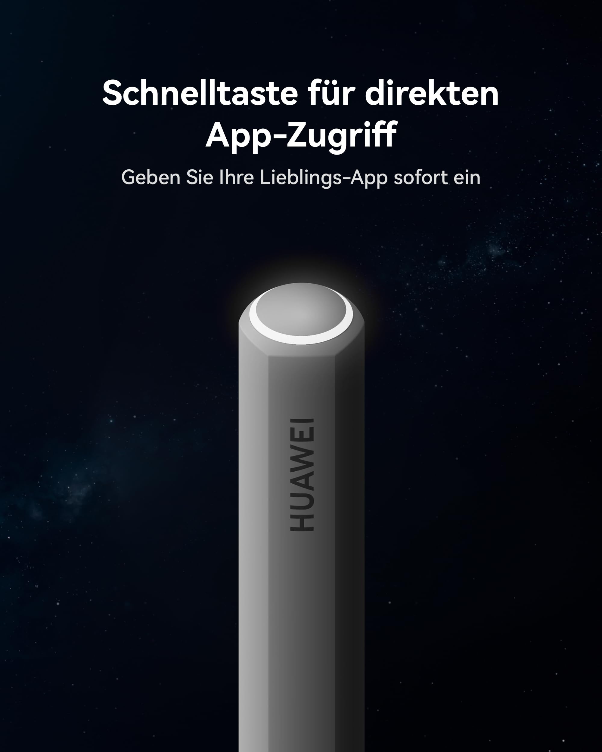 HUAWEI M-Pencil Pro, Stiftstift mit DREI Stiftspitzen, Weiß | Magnetische drahtlose Kopplung und Aufladung, Taktile Rückmeldung, Über 10.000 Druckempfindlichkeitsstufen
