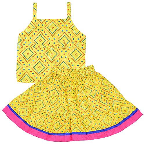 Image of DIAMO Girls' Cotton Lehenga Choli