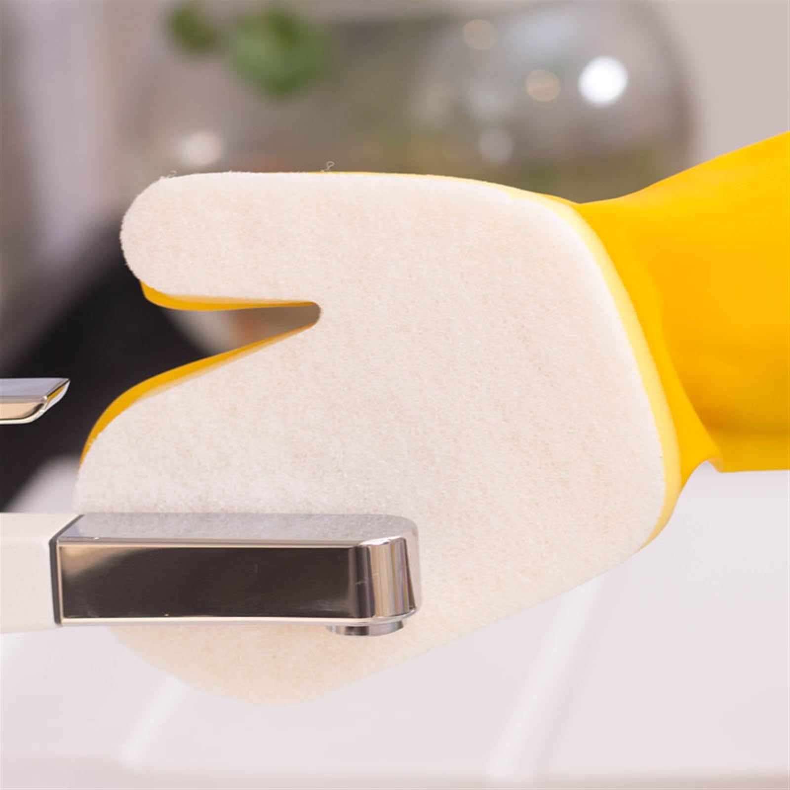 Guantes de trabajo de goma Guantes De Limpieza Piscinas, Esponja Látex Impermeables, Cocina Y Baño for El Hogar