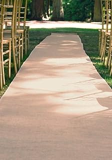 ArtOFabric Natural Burlap Beach Garden Wedding Aisle Runner 40 Inch X 25ft (Natural)