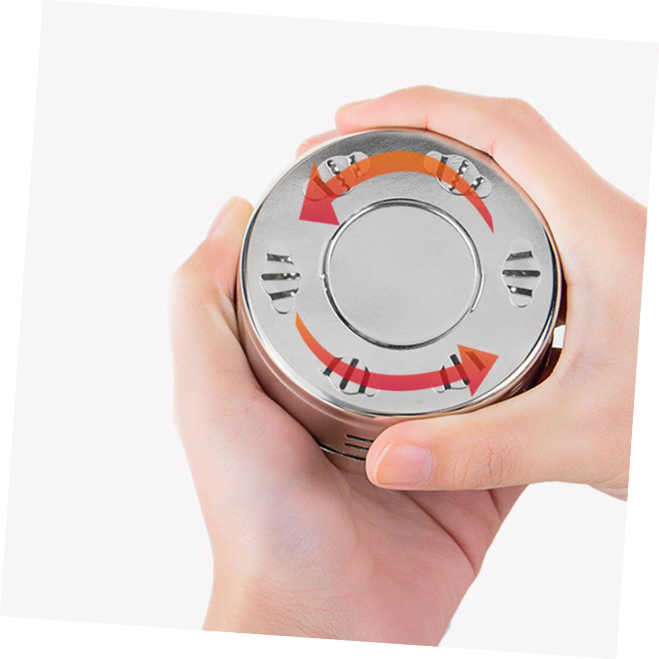 KOMBIUDA Moxa Cone Holder Burner Moxibustion Therapy Jar Smokeless Moxa Box for Full Body Therapy 2pcs Set Silver Color