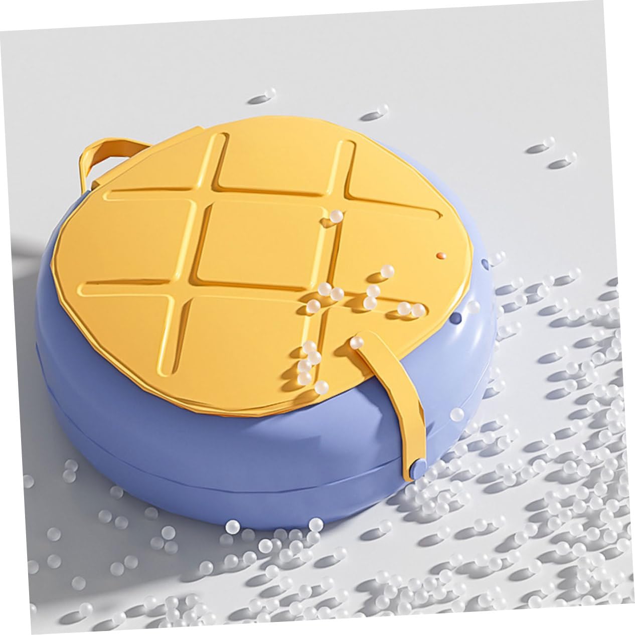 Abaodam 1 Set vasino per bambini vasino pieghevole per bambini toilette portatile per bambini vasino portatile vasino vasino ribaltabile vasino da viaggio PU Yellow