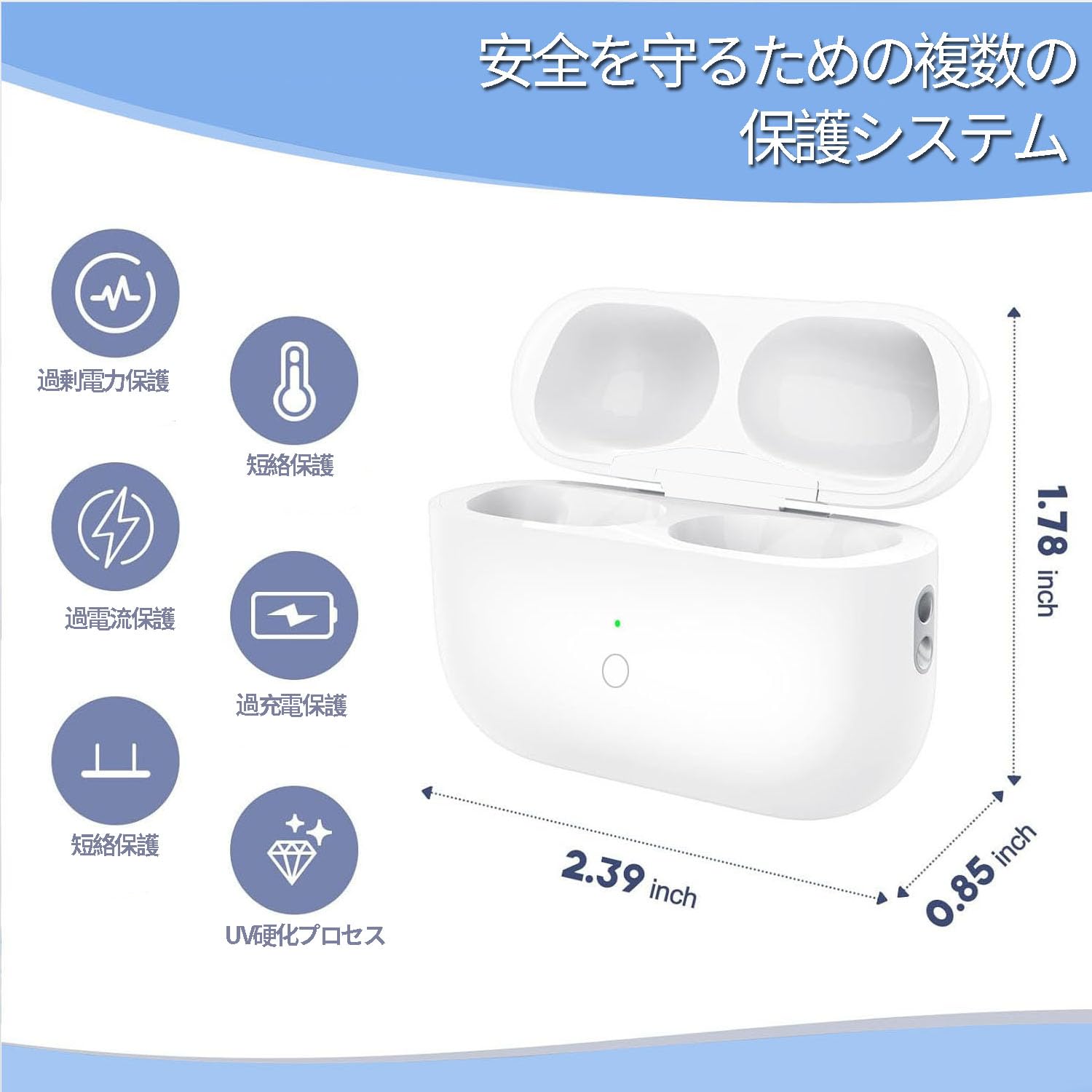 Amazon | USB-C充電ケース エアーポッズプロ用充電器 ペアリング