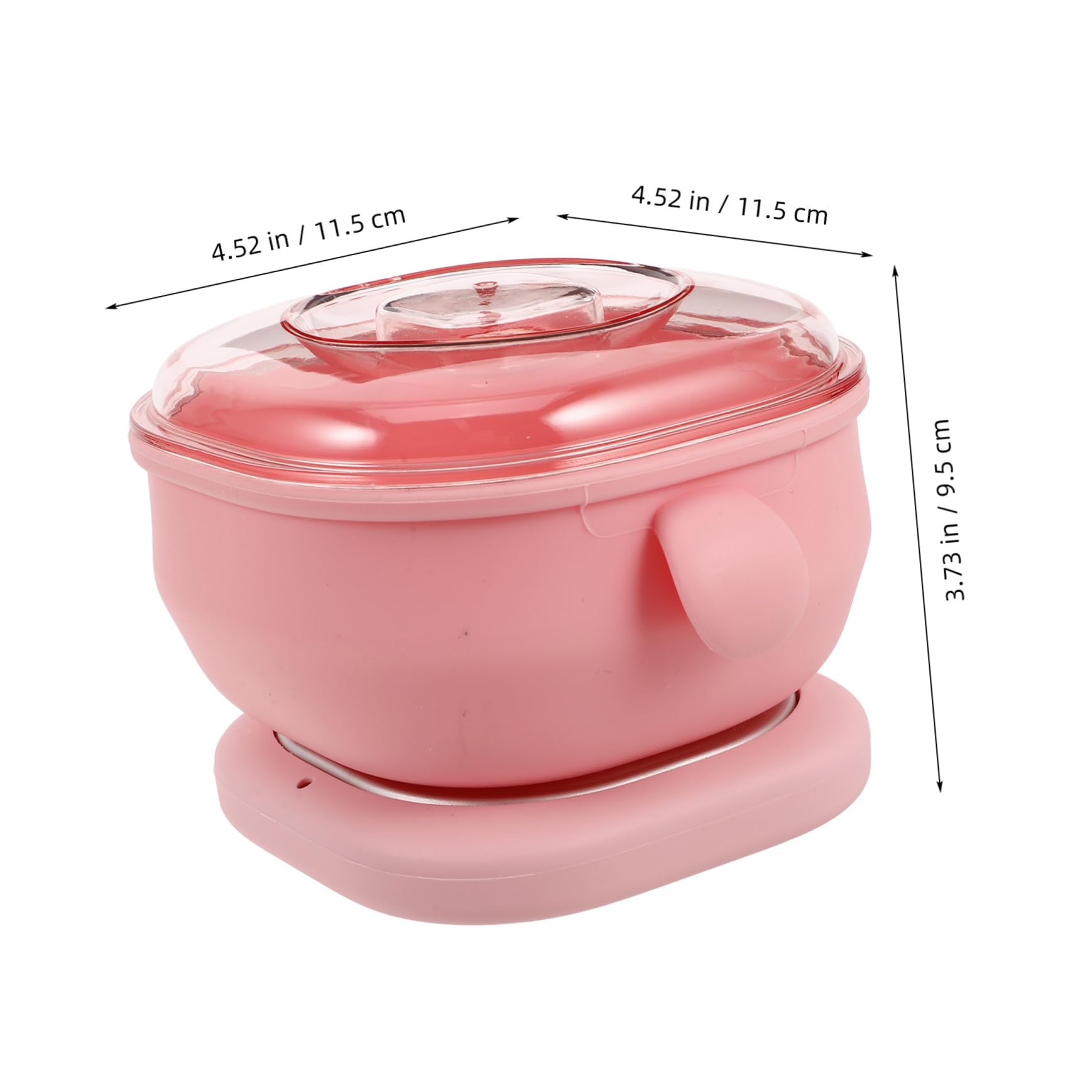 Scaldacera Rosa Pieghevole Per Depilazione Ciotola in Silicone Antiaderente Riscalda Uniformemente La Cera Per Rimozione Peluria Casa Su Braccia Gambe e Ascelle
