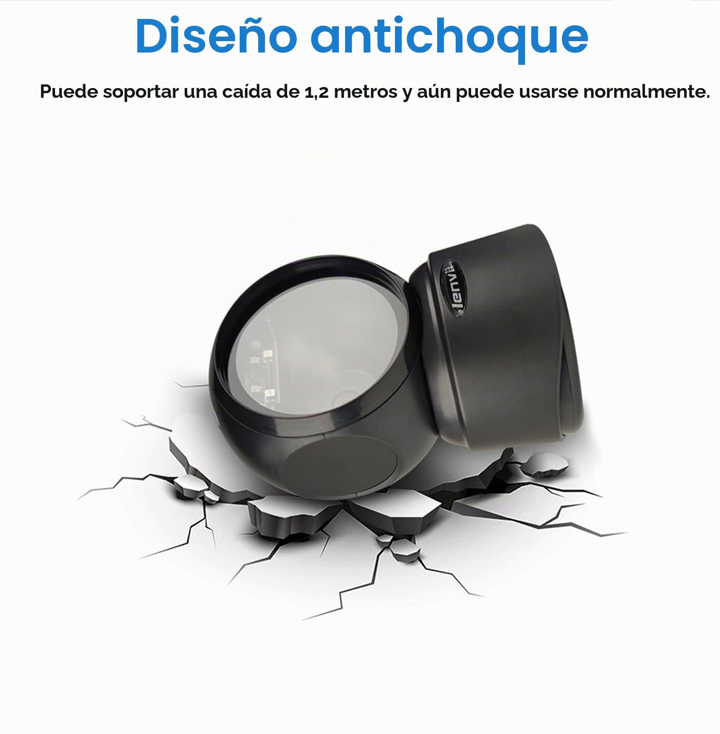 LENVII 1D 2D QR Escáner De Códigos De Barras De Escritorio Omnidireccional Lector De Código De Barras USB Barcode Scanner Manos Libres con Detección Automática Admite Escaneo de Pantalla para