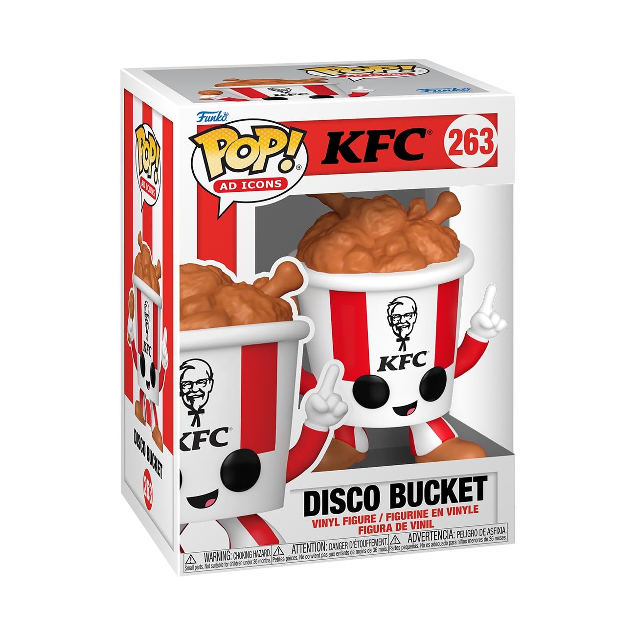Photo 1 of Funko Pop! Ad Icons: KFC - Disco Bucket - Collectable Vinyl Figure - Gift Idea - Official Merchandise - Toys for Kids & Adults - Ad Icons Fans - Model Figure for Collectors and Display