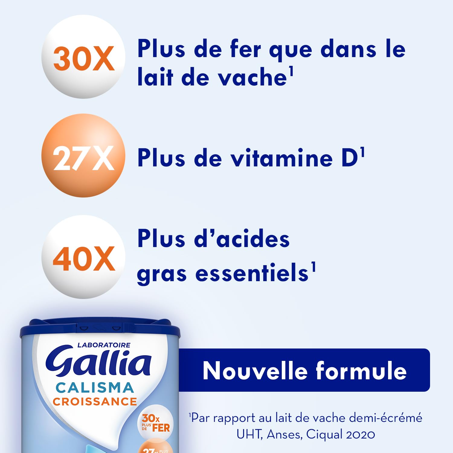 Laboratoire Gallia Calisma Croissance 830g X3 - 4