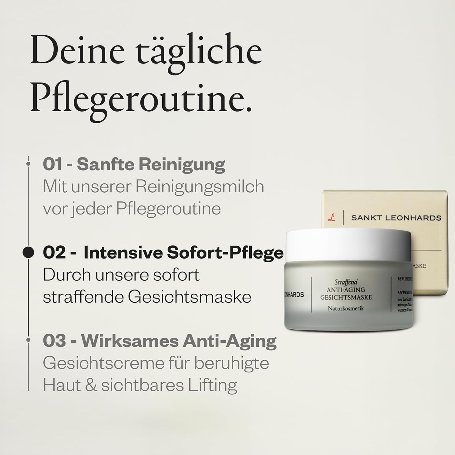 Straffende Anti-Aging Gesichtsmaske - 50ml - Soforteffekt