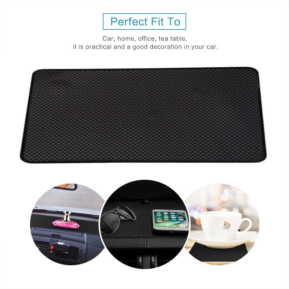 Tappetino Antiscivolo Per Auto 27x15 Cm - Per Cellulari, Occhiali, GPS - Foto 7